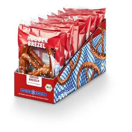 HUOBER Große Brezel - 10 Packungen à 2 Stück, 400g