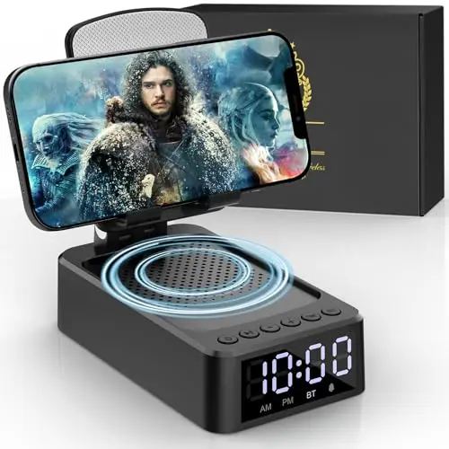 ZOOI Bluetooth Lautsprecher mit Handyständer – Perfektes Geschenk für Männer und Väter