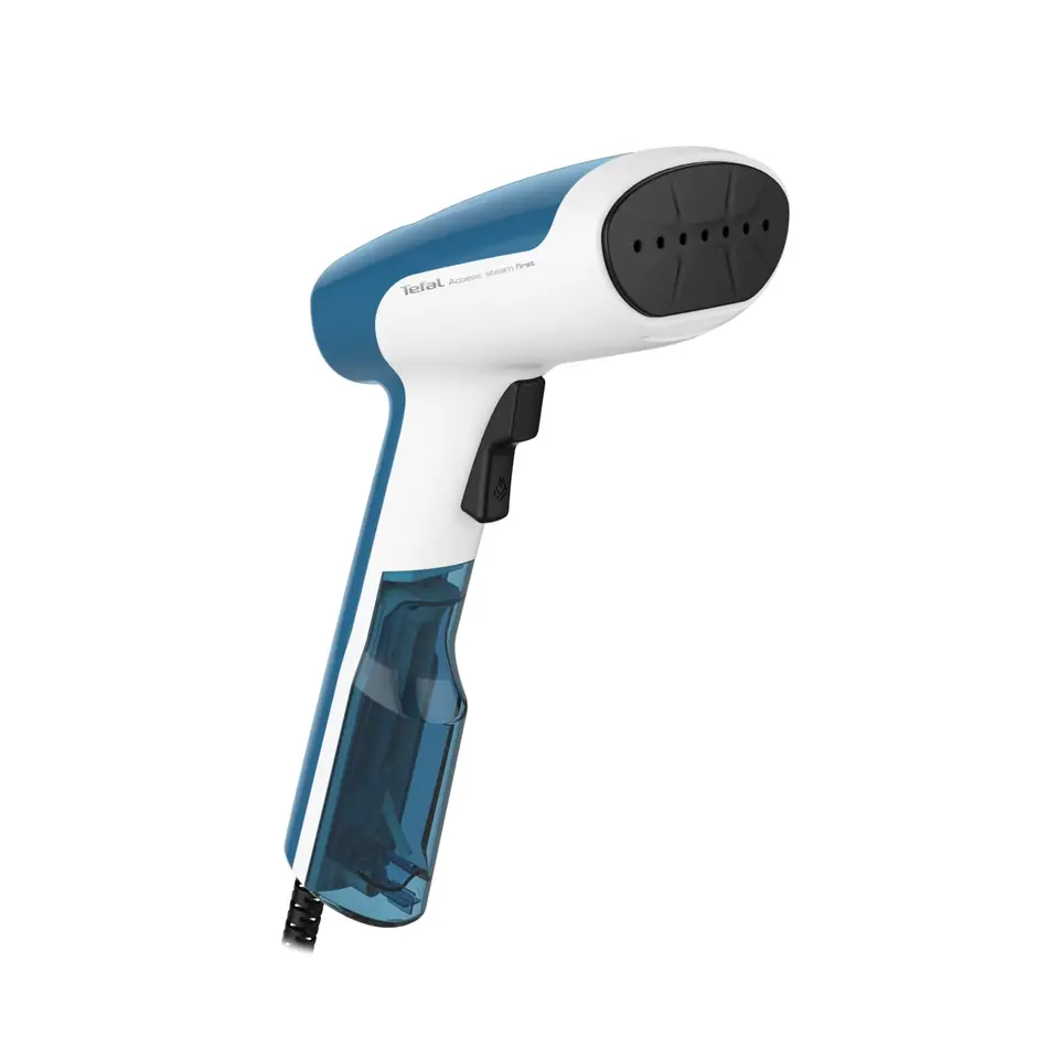 Tefal Access Steam First Dampfbürste, leicht, 15 Sek. Aufheizzeit, 1300 W, 20 g/Min. Dampf, keimvernichtend, 70 ml, weiß/blau