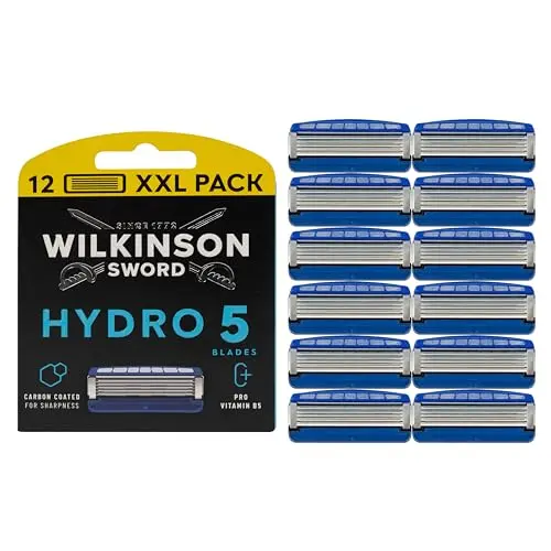 Wilkinson Sword Hydro 5 Rasierer für Männer mit 12 Ersatzklingen und Trimmer