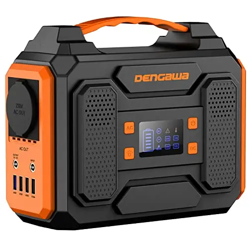 DENGAWA Tragbare Powerstation 250Wh - Solargenerator für Camping, Outdoors, Reisen und Notfälle