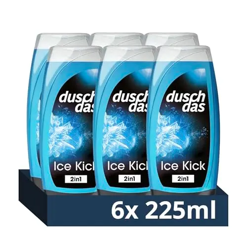 Duschdas 2-in-1 Duschgel & Shampoo, 6x225 ml