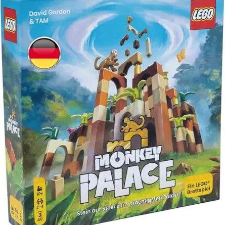 Asmodees - Monkey Palace: Lustiges Brettspiel für die ganze Familie – 2-4 Spieler, 45 Minuten Spielzeit, ab 10 Jahren
