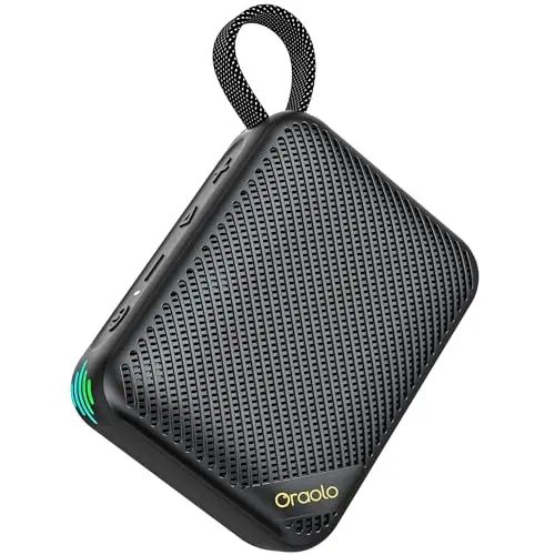 oraolo Tragbarer Bluetooth Lautsprecher, Wasserdicht, 20H Laufzeit, Kabellos, Für Outdoor & Zuhause