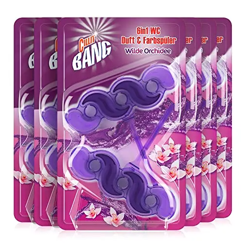 Cillit Bang Color Power 6 WC-Spüler, Lilaspüler, Duo, 6er Pack