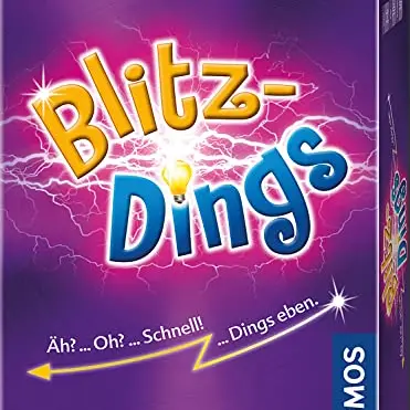 KOSMOS Blitzdings – schnelles Partyspiel für 3-6 Personen, ab 10 Jahren, ideal für Freunde und Familien