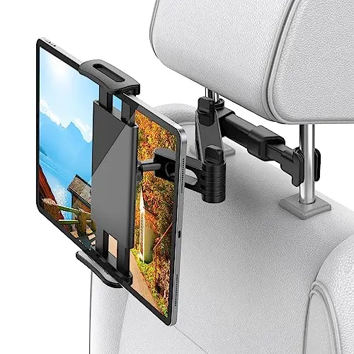 Shawe Verstellbare Tablet Halterung für Auto - Universal Halter für iPad, Fire, Kindle & Smartphones 4.7-10.5 Zoll
