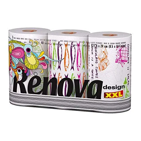 Renova Design Küchenpapier - XXL, 3 Rollen
