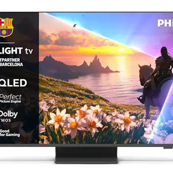 Philips Ambilight 55PUS8600 4K QLED Smart TV - 55 Zoll mit Dolby Vision und Dolby Atmos