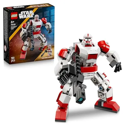 LEGO Star Wars 75448 Klon-Schocktruppen Mech – bewegliche Actionfigur mit Blaster – Geschenk für Kinder ab 6 Jahre & Star Wars Fans