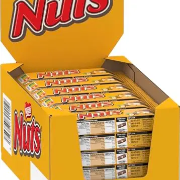 Nestlé Nuts Schokoriegel mit Haselnüssen und Karamell, 24er Pack