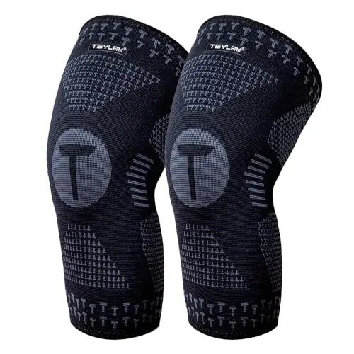 Teylam Kniebandage 2er Set für Meniskusriss und Arthritis – Kompressionsbandage für Sport und Fitness
