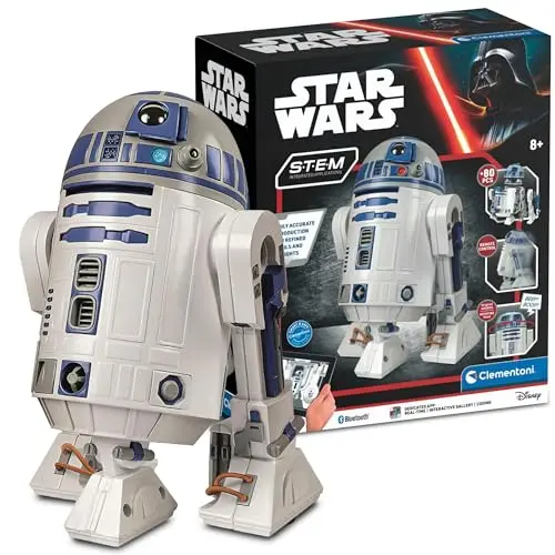 Clementoni Star Wars R2-D2 Roboter Bausatz für Kinder ab 8 Jahre - Inkl. App zum Programmieren