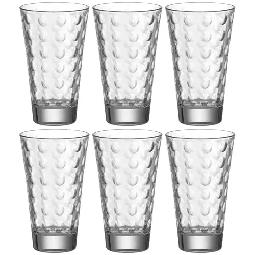 LEONARDO HOME Trinkglas Optic, konische Form, 300 ml, 6 Stück, klar