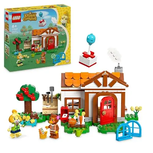 LEGO Animal Crossing Melinda Besuch mit 2 Mini-Figuren – Kreatives Spielzeug für Kinder ab 6 Jahren, Geschenkidee 77049