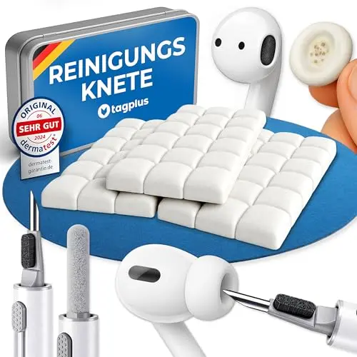 tagplus® Reinigungsknete für Handy & Kopfhörer - Reinigungsset für Airpods und iPhone Zubehör