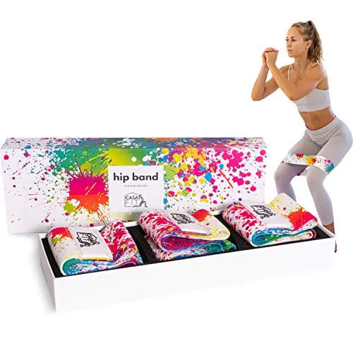 Casa Fit Premium Hip Bands [3er Set] - Widerstandsbänder für Beine und Po, Ideal für Fitness und Booty-Training