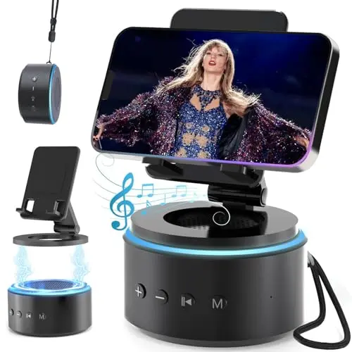 Geschenke für Männer und Frauen: Bluetooth Lautsprecher mit Handyständer - Lustige Musikbox für Papa, Mama und Freund