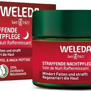 WELEDA Nachtpflege - Naturkosmetik Anti Aging Gesichtscreme mit Granatapfelsamenöl & Maca-Peptiden, 40ml