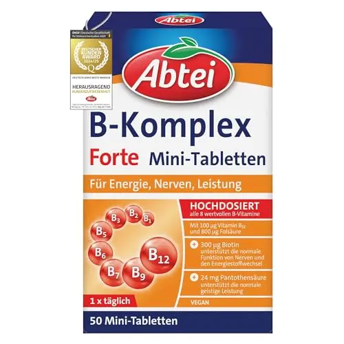 Abtei Vitamin B Komplex Forte - 50 Mini-Tabletten