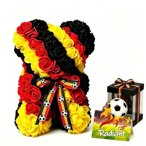 Ewiger Rosen-Teddybär 26cm – Blumenstrauß Geschenk Deko