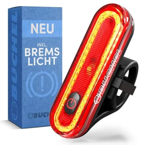 Büchel LED Fahrrad Rücklicht - Aufladbar & StVZO zugelassen
