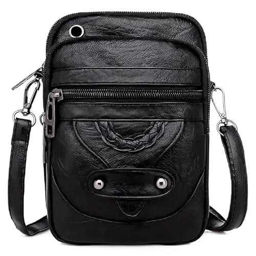 TNSRAY Damen Umhängetasche – Klein, Multifunktionale Handytasche mit vielen Fächern