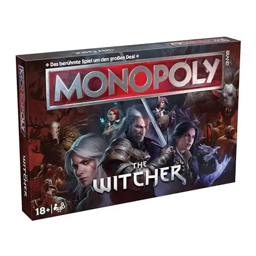 Winning Moves Monopoly The Witcher Edition - Brettspiel für Fans - 2+ Spieler ab 18 Jahren - Deutsch