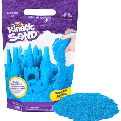 Kinetic Sand - Blauer Sand (907 g) für Indoor-Sandspiel, fördert Feinmotorik, für Kinder ab 3 Jahren