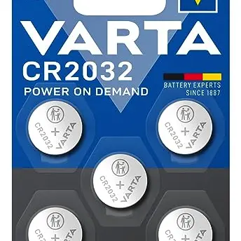 VARTA Knopfzellen CR2032, 5er Pack, für Smart Home, Autoschlüssel & mehr
