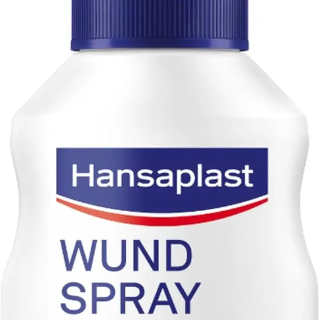 Hansaplast Wundspray (50 ml) zur antiseptischen Wundreinigung, hautfreundlich, farblos, Schutz vor Infektionen
