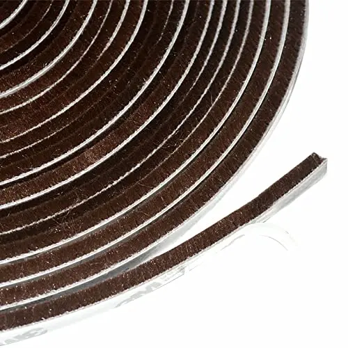 Selbstklebendes Dichtungsband für Türen und Fenster, 10 m, Braun
