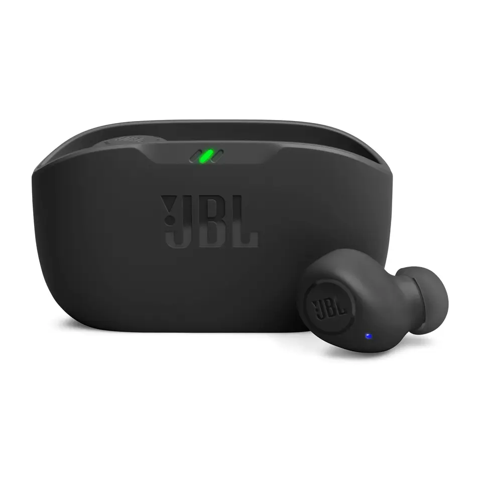 JBL Wave Buds – Kabellose In-Ear Ohrhörer mit Wasserschutz – Kraftvoller Bass & 32 Std. Akku – Schwarz