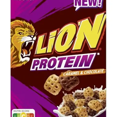 Nestlé LION Protein Cereals mit Schoko und Karamell, 340 g
