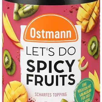 Ostmann Gewürze - Let's Do Spicy Fruits | Würzmischung für süßes Obst mit Chili und Pfeffer, ideal für Apfel oder Mango | 70 g in Metalldose