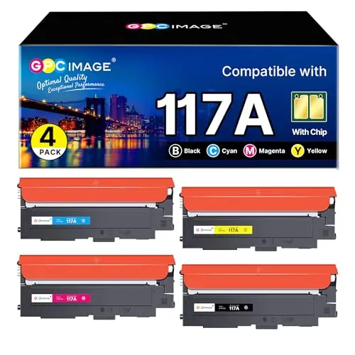 GPC IMAGE 117A kompatibles HP Farb-Toner-Set für Laser MFP 178/179 (4er-Pack)