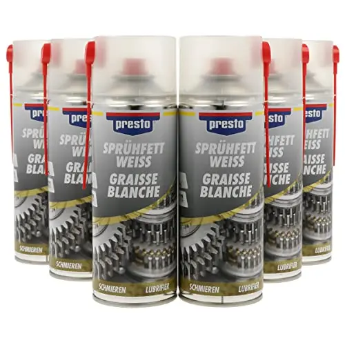presto Sprühfett Weiß 6x400 ml