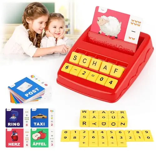 Lernspielzeug für Vorschulkinder: Buchstaben und Rechnen spielen, ideales Geschenk zur Einschulung