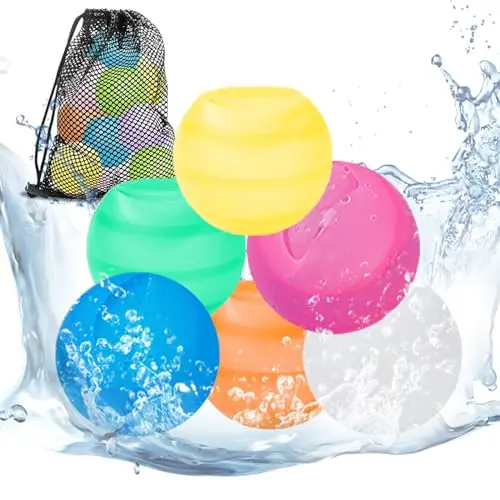 Landrain 8 Silikon Wasserbomben wiederverwendbar für Kinder und Erwachsene
