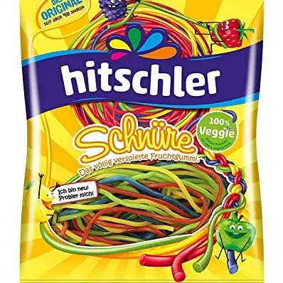 Hitschler Fruchtgummi-Schnüre 4 Farben, 125g