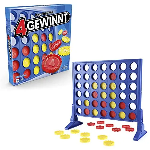 Hasbro 4 Gewinnt - Strategiespiel für 2 Spieler, ideal für Partys und Multiplayer-Spaß, Geschenk für Kinder ab 6 Jahren