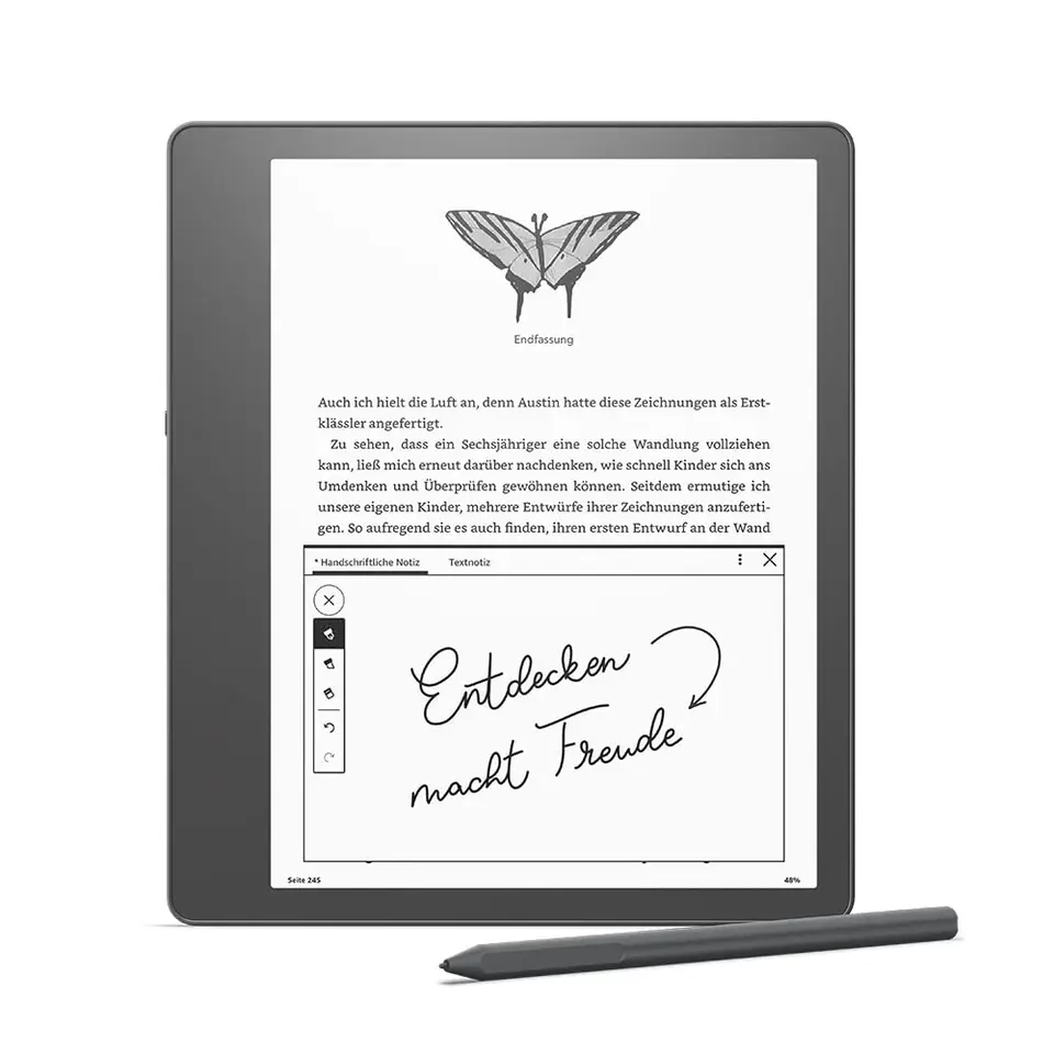 Zertifizierter, generalüberholter Kindle Scribe mit 10,2-Zoll-Paperwhite-Display (300 ppi), Premium-Stift & 16 GB