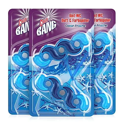 Cillit Bang Blue Wave WC Blauspüler Duopack Ozean Frische, 3er Pack