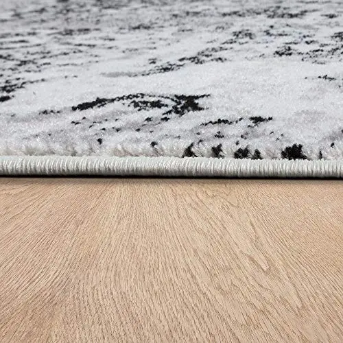 Paco Home Designer Teppich im Vintage-Design, Schwarz-Weiß, 120x170 cm