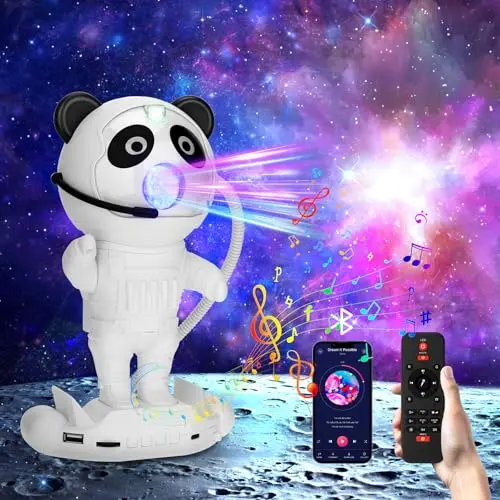 LED Astronaut Galaxy Projektor Nachtlicht mit Bluetooth und Fernbedienung, ideales Geschenk für Kinder und Erwachsene