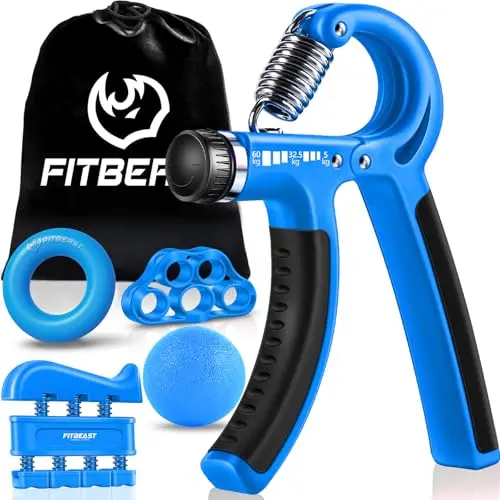 FitBeast Hand- und Fingertrainer 5er-Pack – Griffkraft & Handgelenk Trainingsset