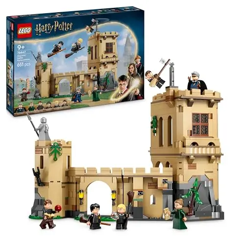 LEGO Harry Potter Schloss Hogwarts: Flugstunden Spielset mit 6 Minifiguren, Ab 9 Jahren, 76447