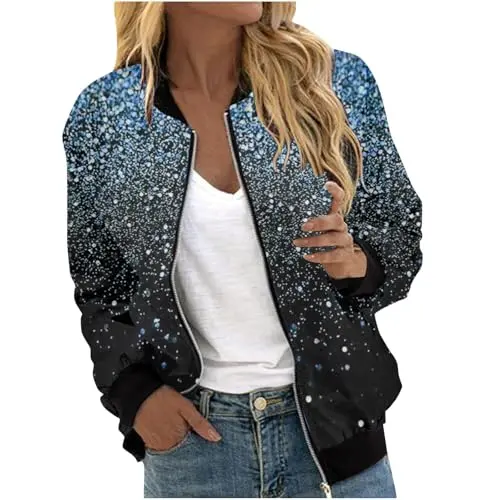 Herbstjacke Damen Große Größen Übergangsjacke Winterjacke Mode Freizeit dünne Jacke mit Knöpfen