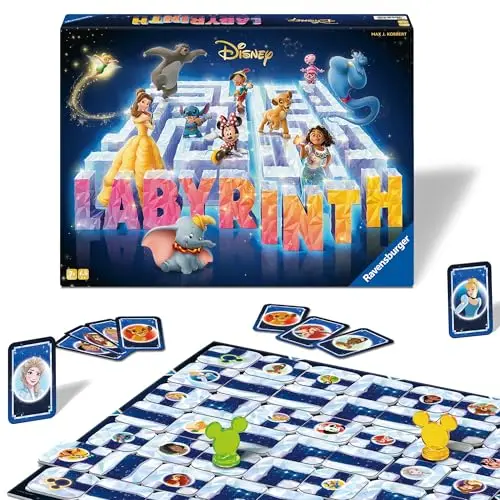 Ravensburger Disney Labyrinth - Familienspiel für 2-4 Spieler ab 7 Jahren