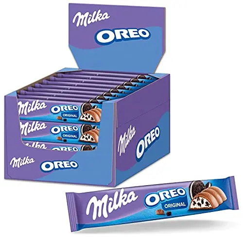 Milka Schokoriegel mit OREO 36 x 37g - Milchschokolade mit Keksstückchen